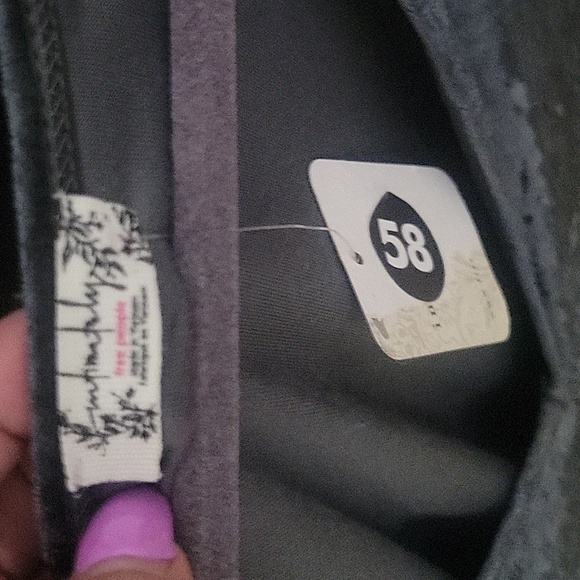 Free People Don't You Wish Velvet Bodysuit Size Medium NWOT - Picture 5 of 6